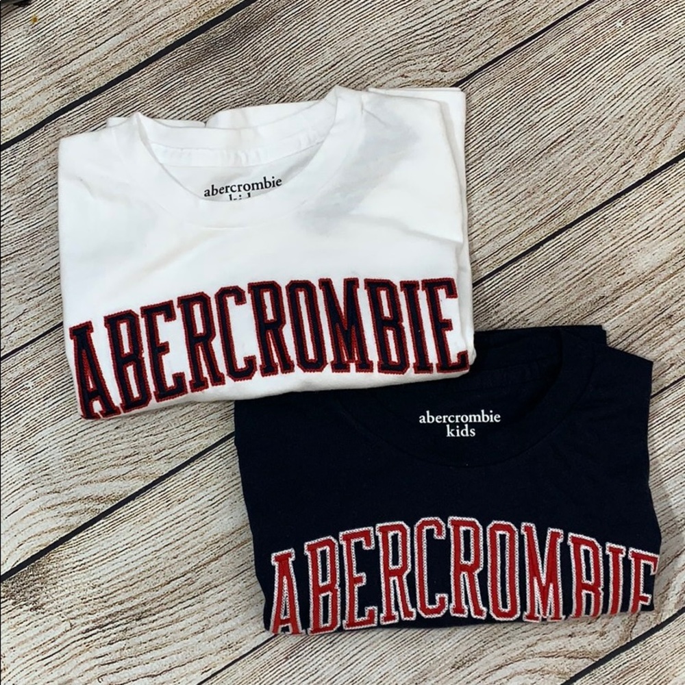 Abercrombie Kids Varsity Logo Tee(2Tees), 7/8, NWT